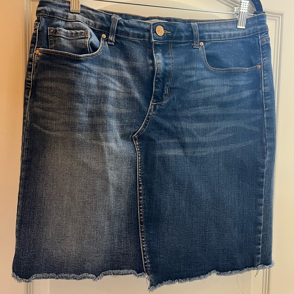 WONDERLAND Denim Mini Skirt - Blue